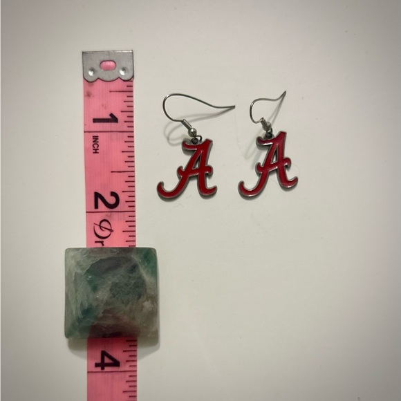 Roll Tide Alabama Football Dangle Earrings - Picture 3 of 5